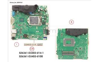 Fujitsu S26361-D3403-U100 MAINBOARD D3403 (U)