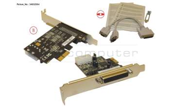 Fujitsu S26361-F3316-L6 DUAL SERIAL CARD PCIE X1