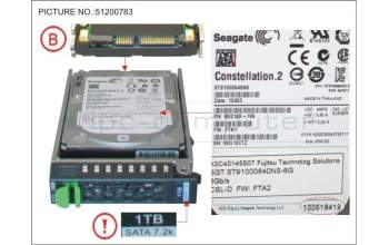 Fujitsu HD SATA 6G 1TB 7.2K HOT PLUG 2.5\' BC for Fujitsu Primergy RX300 S8