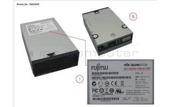 Fujitsu RDX DRIVE USB3.0 3.5\' INTERNAL for Fujitsu Primergy TX1320 M3