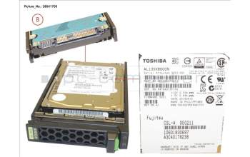 Fujitsu HD SAS 6G 600GB 15K HOT PL 2.5\' EP for Fujitsu Primergy RX4770 M1
