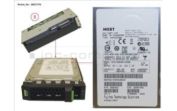 Fujitsu HD SAS 6G 300GB 15K HOT PL 3.5\'\' EP for Fujitsu Primergy RX2540 M1