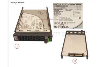 Fujitsu SSD SATA 6G 400GB HOT PL 2.5\' EP ME for Fujitsu Primergy RX2540 M1