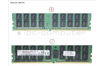 Fujitsu 32GB (1X32GB) 4RX4 DDR4-2133 LR ECC for Fujitsu Primergy RX2540 M1