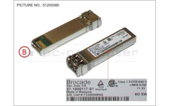 Fujitsu FC SFP+ MMF 8GB LC (BROCADE) for Fujitsu Primergy BX400 S1