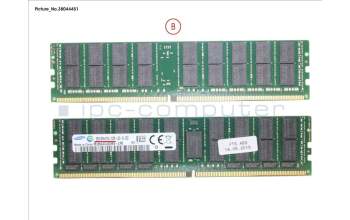 Fujitsu 32GB (1X32GB)4RX4 DDR4-2133 LR ECC for Fujitsu Primergy RX4770 M2