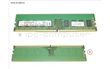 Fujitsu 4GB (1X4GB) 1RX8 DDR4-2133 U ECC for Fujitsu Primergy RX1330 M2