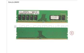 Fujitsu S26361-F3909-L715 8GB (1x8GB) 1Rx8 DDR4-2666 U ECC
