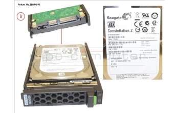 Fujitsu HD SATA 6G 500GB 7.2K HOT PL 2.5\' BC for Fujitsu Primergy RX2560 M2