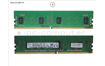 Fujitsu 4GB (1X4GB) 1RX8 DDR4-2400 R ECC for Fujitsu Primergy RX2510 M2