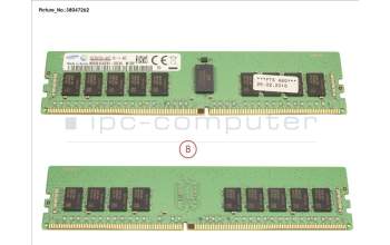 Fujitsu 8GB (1X8GB) 2RX8 DDR4-2400 R ECC for Fujitsu Primergy CX2550 M2