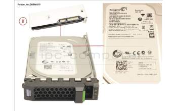 Fujitsu HD SATA 6G 500GB 7.2K HOT PL 3.5\' ECO for Fujitsu Primergy RX1330 M2