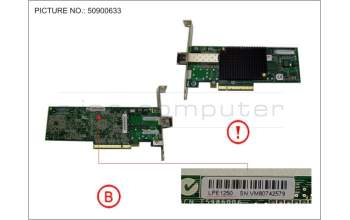 Fujitsu FC CTRL 8GBIT/S LPE1250 MMF LC FH for Fujitsu Primergy RX2540 M1