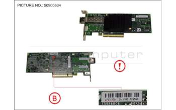 Fujitsu FC CTRL 8GBIT/S LPE1250 MMF LC LP for Fujitsu Primergy RX1330 M3