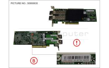 Fujitsu FC CTRL 8GBIT/S LPE12002 MMF LC LP for Fujitsu Primergy RX1330 M3