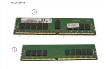 Fujitsu 16GB (1X16GB) 2RX8 DDR4-2666 R ECC for Fujitsu Primergy RX2520 M4