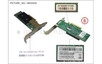 Fujitsu IB HCA 40GB 1 PORT QDR ENHANCED for Fujitsu Primergy RX4770 M2