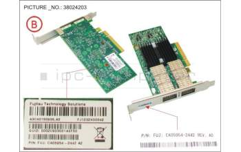 Fujitsu IB HCA 40GB 2 PORT QDR ENHANCED for Fujitsu Primergy CX2550 M2