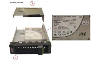 Fujitsu SSD SATA 6G 100GB MAIN 3.5\' H-P EP for Fujitsu Primergy RX2520 M1