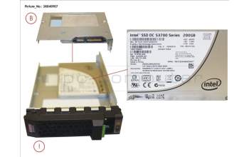 Fujitsu SSD SATA 6G 200GB MAIN 3.5\' H-P EP for Fujitsu Primergy RX2520 M1