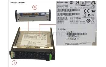 Fujitsu SSD SAS 12G 200GB MAIN 2.5\' H-P EP for Fujitsu Primergy CX2550 M2