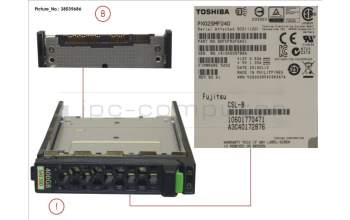 Fujitsu SSD SAS 12G 400GB MAIN 2.5\' H-P EP for Fujitsu Primergy RX2530 M2