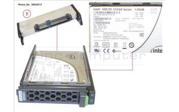 Fujitsu SSD SATA 6G 120GB READ-INTEN 2.5\' H-P EP for Fujitsu Primergy RX2560 M2