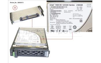 Fujitsu SSD SATA 6G 240GB READ-INTEN 2.5\' H-P EP for Fujitsu Primergy RX4770 M2