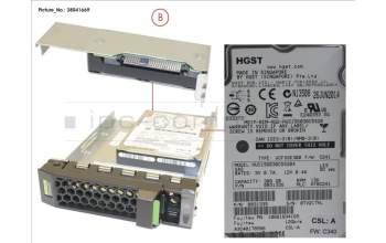 Fujitsu HD SAS 12G 300GB 15K HOT PL 3.5\' EP for Fujitsu Primergy RX2530 M4