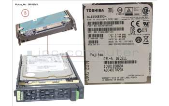 Fujitsu HD SAS 6G 300GB 15K HOT PL 2.5\' EP for Fujitsu Primergy CX2550 M2