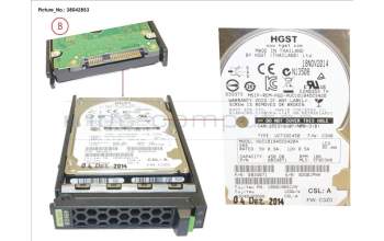 Fujitsu HD SAS 12G 450GB 10K 512E HOT PL 2.5\' EP for Fujitsu Primergy BX2560 M2