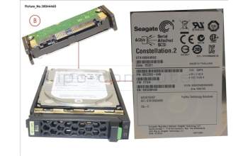 Fujitsu HD SAS 6G 1TB 7.2K HOT PL 2.5\' BC for Fujitsu Primergy RX2560 M2