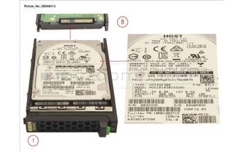 Fujitsu HD SAS 12G 300GB 10K 512N SED H-PL 2.5\' for Fujitsu Primergy RX2530 M2