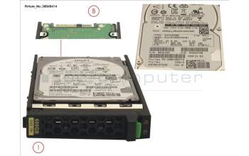 Fujitsu HD SAS 12G 600GB 10K 512N SED H-PL 2.5\' for Fujitsu Primergy RX4770 M2