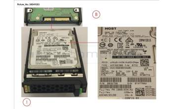 Fujitsu HD SAS 12G 300GB 15K 512N SED H-PL 2.5\' for Fujitsu Primergy RX1330 M2