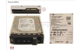 Fujitsu HD SAS 12G 6TB 7.2K 512E SED H-PL 3.5\' for Fujitsu Primergy RX2530 M2