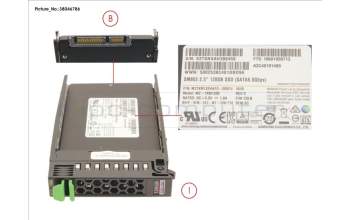 Fujitsu SSD SATA 6G 120GB MIXED-USE 2.5\' H-P EP for Fujitsu Primergy RX2520 M1