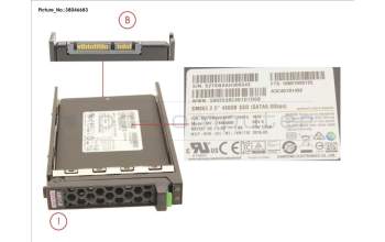 Fujitsu SSD SATA 6G 480GB MLC HP SFF EP MAIN 3.6 for Fujitsu Primergy RX2560 M2