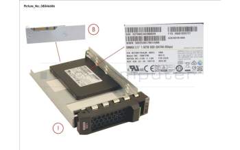 Fujitsu SSD SATA 6G 1.92TB MIXED-USE 3.5\' H-P EP for Fujitsu Primergy RX2530 M2