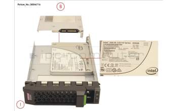 Fujitsu SSD SATA 6G 400GB WRITE-INT. 3.5\' H-P EP for Fujitsu Primergy RX1330 M2