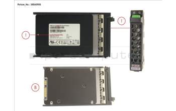 Fujitsu SSD SATA 6G 512GB CLIENTEDITION 2.5\' H-P for Fujitsu Primergy TX1320 M3