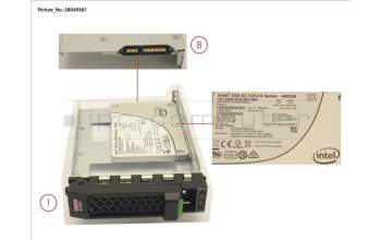 Fujitsu SSD SATA 6G 480GB READ-INT. 3.5\' H-P EP for Fujitsu Primergy RX2530 M2