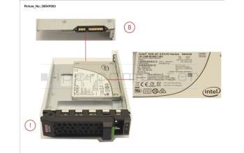 Fujitsu SSD SATA 6G 960GB READ-INT. 3.5\' H-P EP for Fujitsu Primergy RX1330 M3