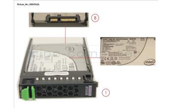 Fujitsu SSD SATA 6G 800GB READ-INT. 2.5\' H-P EP for Fujitsu Primergy RX2520 M1