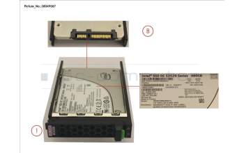 Fujitsu SSD SATA 6G 480GB READ-INT. 2.5\' H-P EP for Fujitsu Primergy RX2510 M2