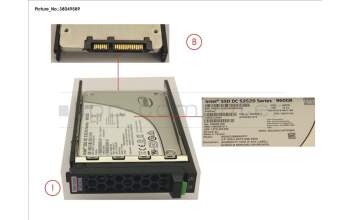 Fujitsu SSD SATA 6G 960GB READ-INT. 2.5\' H-P EP for Fujitsu Primergy RX4770 M3
