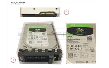 Fujitsu HD SATA 6G 500GB 7.2K HOT PL 3.5\' ECO for Fujitsu Primergy RX1330 M3
