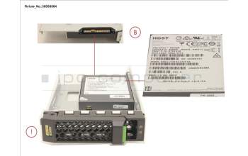 Fujitsu SSD SAS 12G 400GB MIXED-USE 3.5\' H-P EP for Fujitsu Primergy RX2530 M4