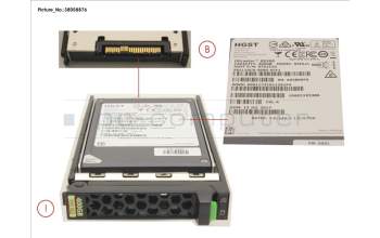 Fujitsu SSD SAS 12G 400GB MIXED-USE 2.5\' H-P EP for Fujitsu Primergy TX2550 M4