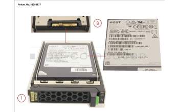 Fujitsu SSD SAS 12G 800GB MIXED-USE 2.5\' H-P EP for Fujitsu Primergy RX2540 M2